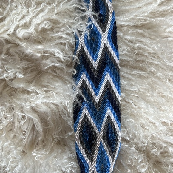 Cotton Woven Hobo Bag with Tassles - Picture 2 of 9